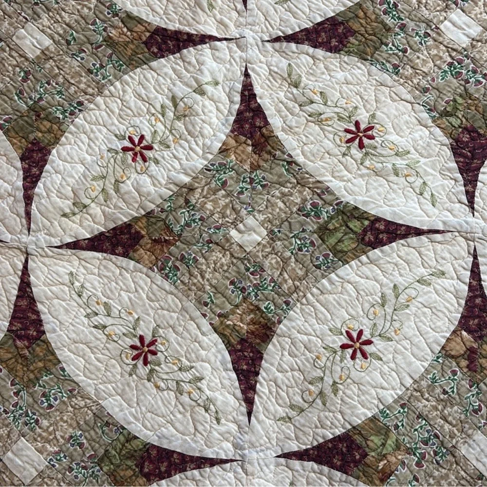 Vintage handcrafted quilt